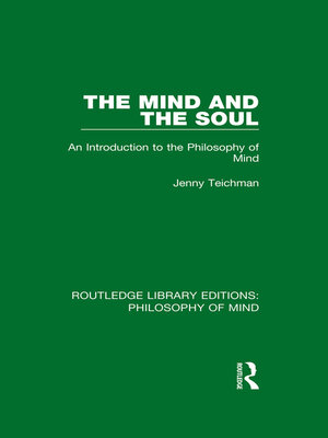 cover image of The Mind and the Soul
